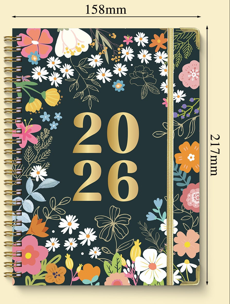 Wholesale Notepad A5 Coil English Notebook Diary Planner Work