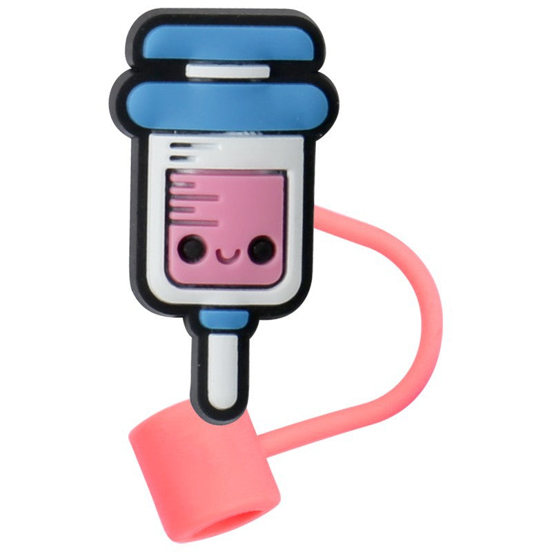 Wholesale 10pcs Medical Cartoon Organ Silicone Straw Cap Cup Accessories