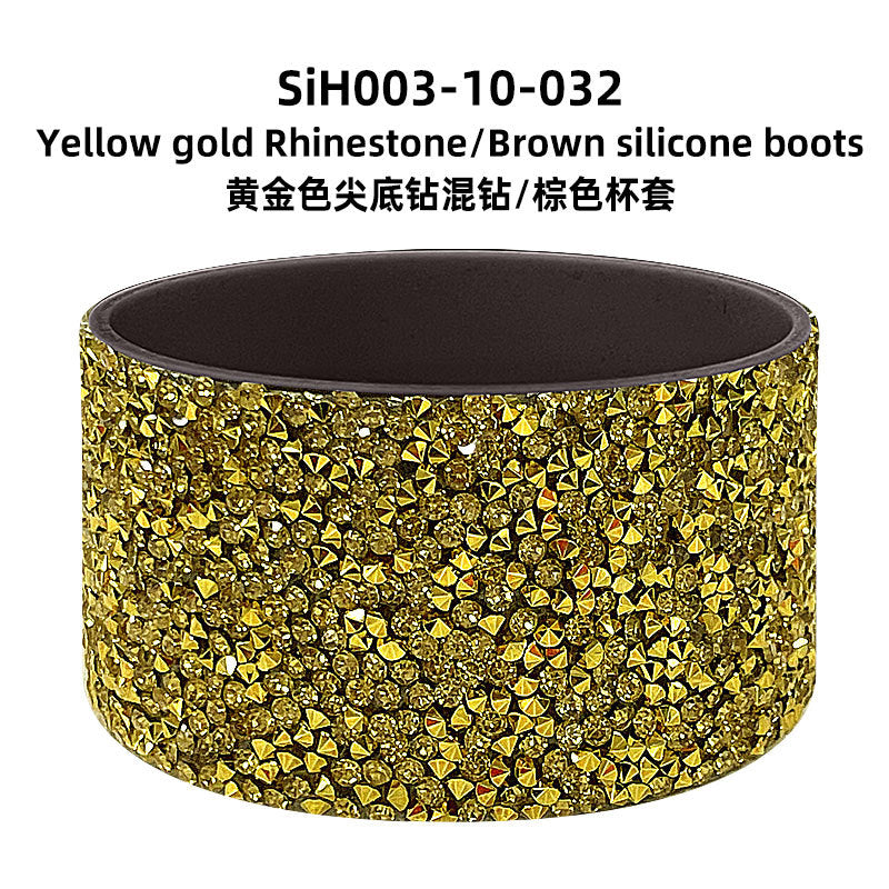 Wholesale New Diamond Silicone Ice Fighter Cup Sports Water Bottle Space Cup Cup Bottom Cover