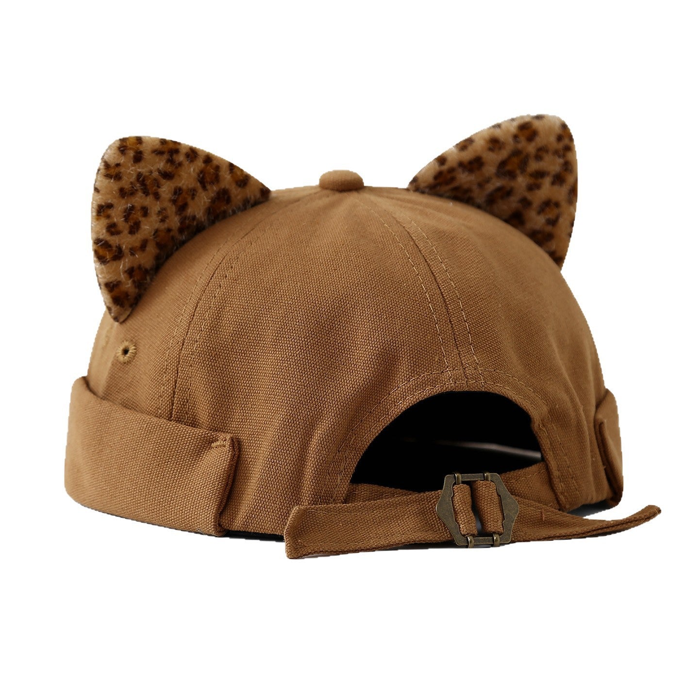 Wholesale Literary Fresh Fashion Leopard Print Ear Melon Cap Land Cap Sailor Cap