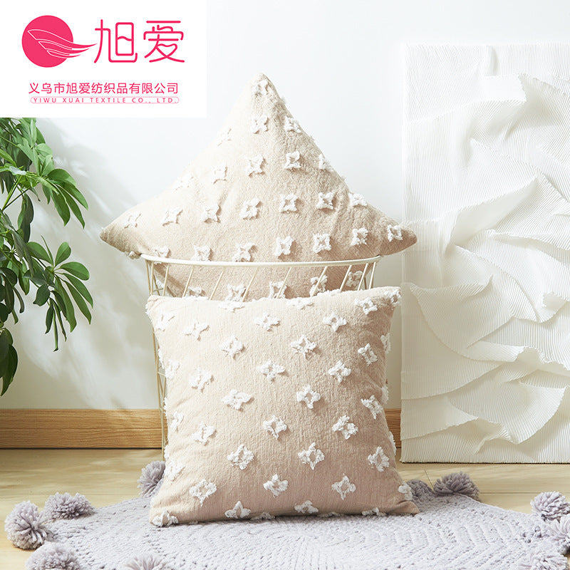 Wholesale tufted star Pillow sofa cushion cover does not contain core