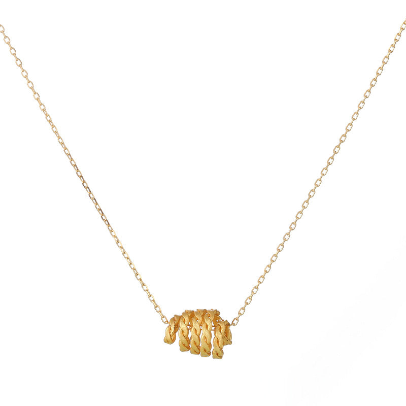 Wholesale Sterling Silver Geometric Sun Collarbone Chain Necklace