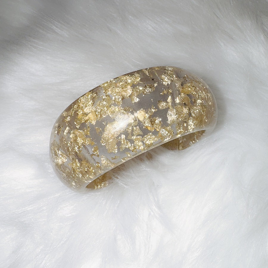 Wholesale Vintage Acrylic Geometric Irregular Ring Resin Bracelet