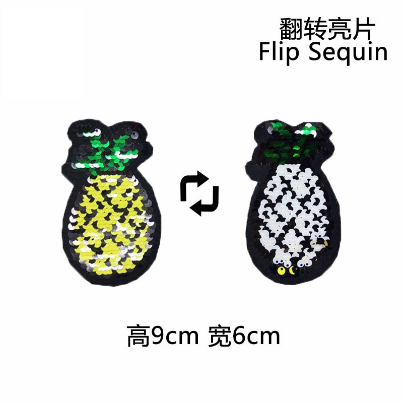 Wholesale Watermelon Sequin Flip Patch Strawberry Flip Sequin Patch