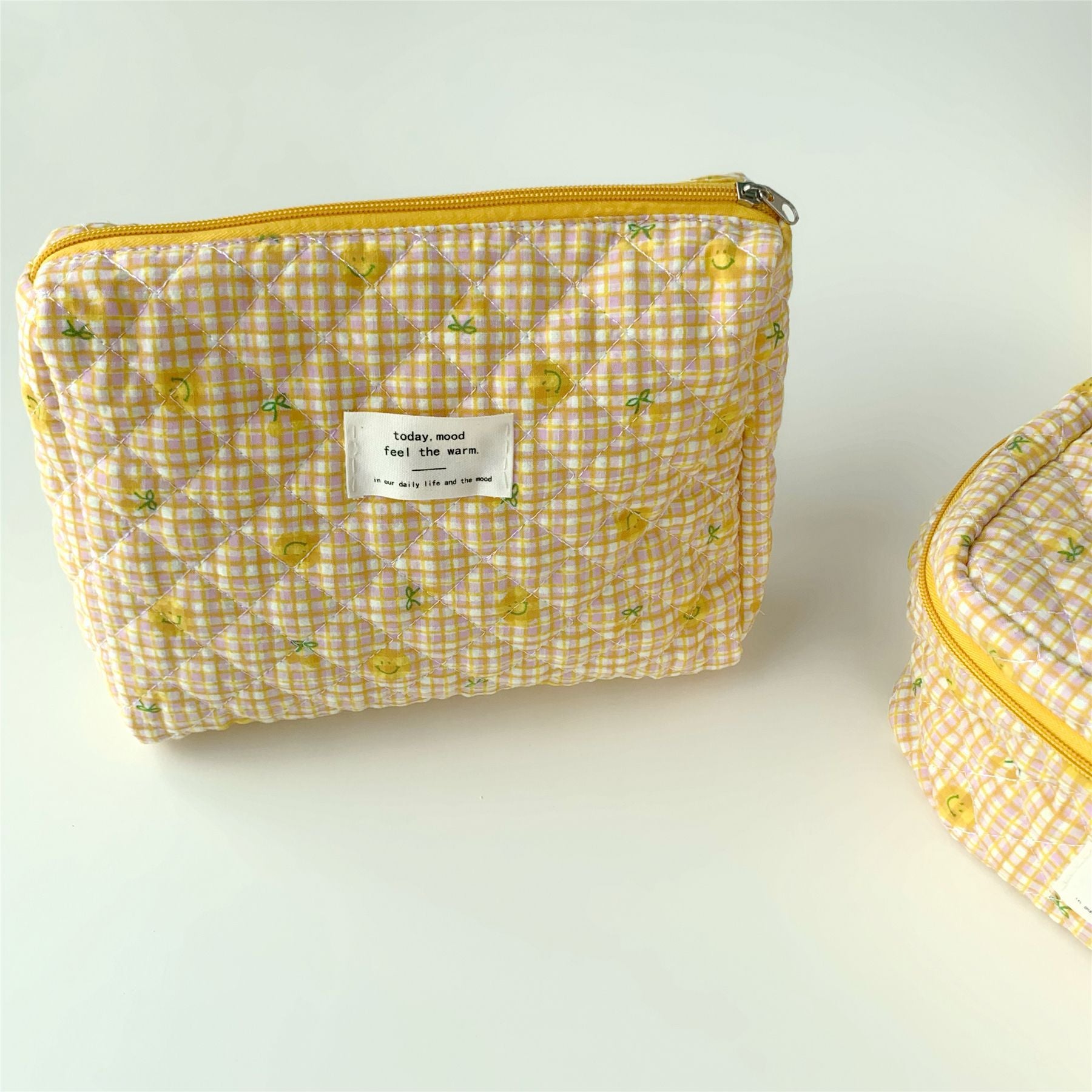 Wholesale Floral Quilted Cotton Storage Bag Cosmetic Bag Liner