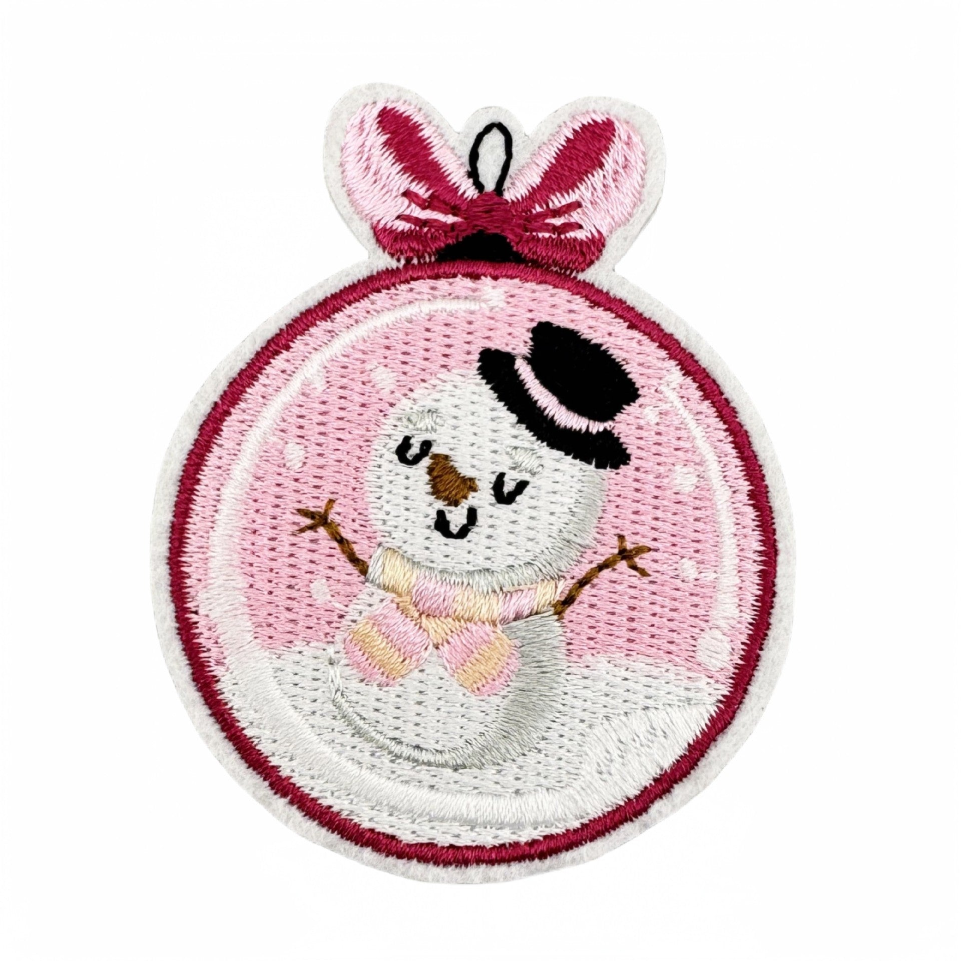 Wholesale Embroidered label cute pink series badge patch clothing accessories DIY handbook embroidery patch