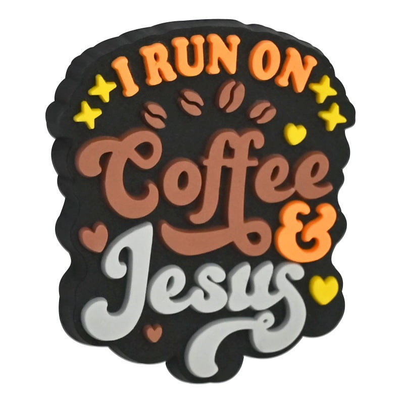 Wholesale  Random 100pcs  Coffee series PVC soft glue beaded DIY ballpoint pen