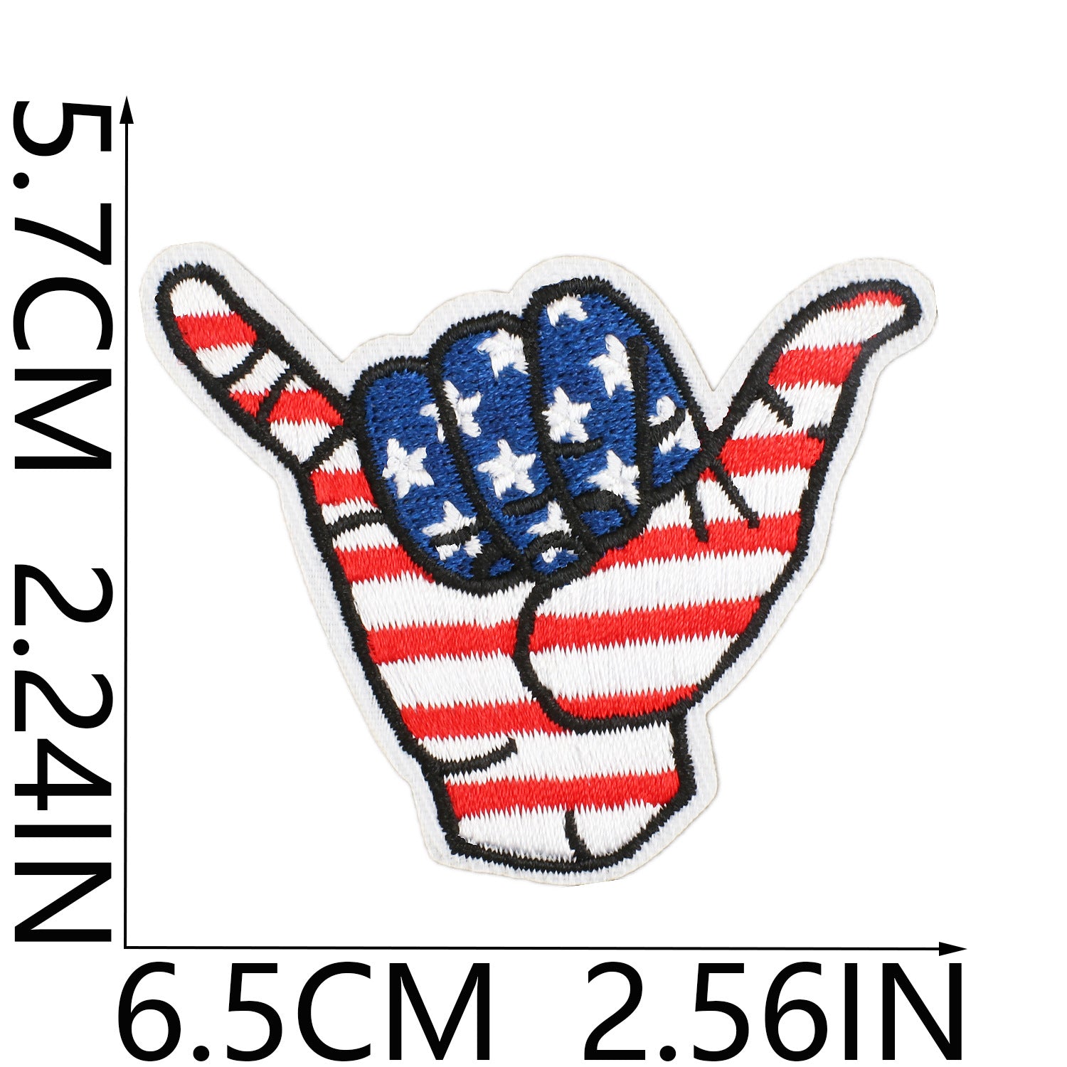 Wholesale Independence Day Flag Torch Patch Bag Embroidery Sticker Eagle