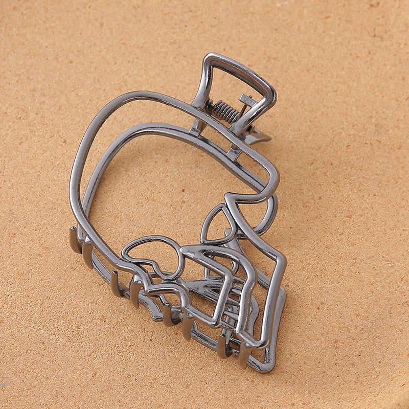 Wholesale Halloween Skull Magic Claw Clip Hair Accessories Metal Spider Large Shark Clip