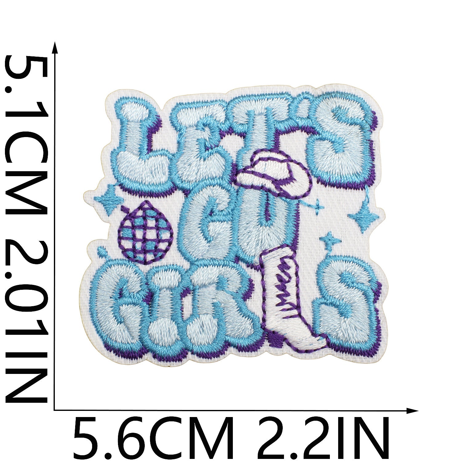 Wholesale Surfing Girls Embroidered Cloth Stickers