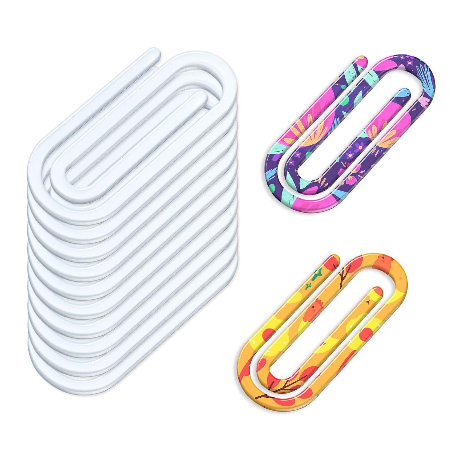 Wholesale 20pcs Blank unfinished transparent acrylic paper clip bookmark