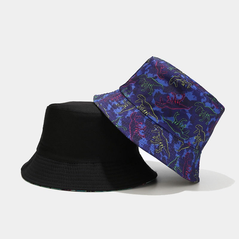 Wholesale Cotton Cartoon Dinosaur Pattern Bucket Hat