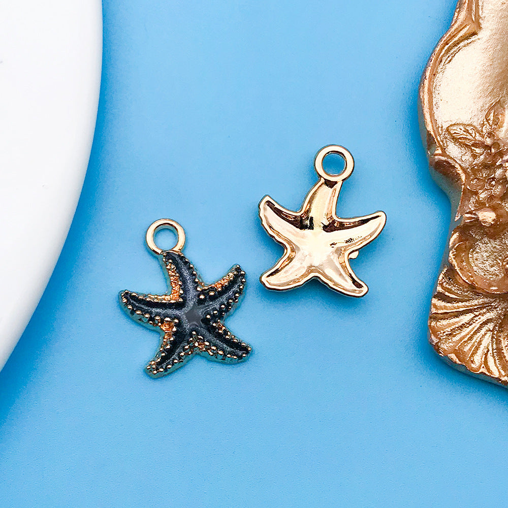 Wholesale Black Drip Oil Alloy Cartoon DIY Necklace, Bracelet, Pendant