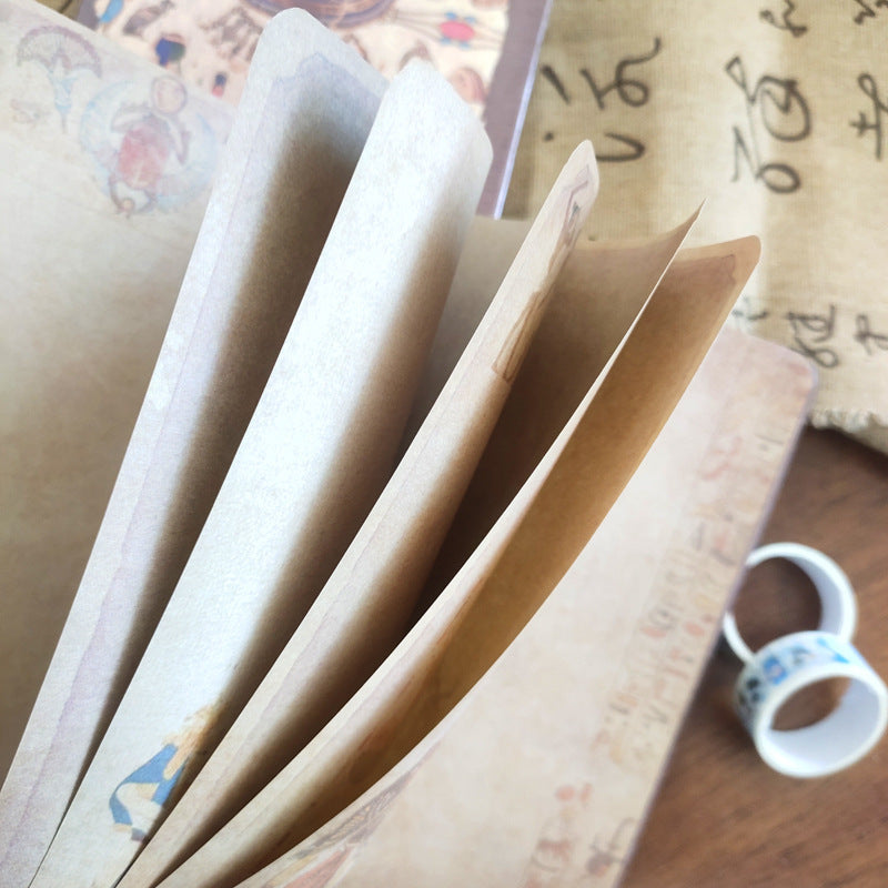 Wholesale Kraft Paper A5 Retro Color Page Illustration Culture Notebook