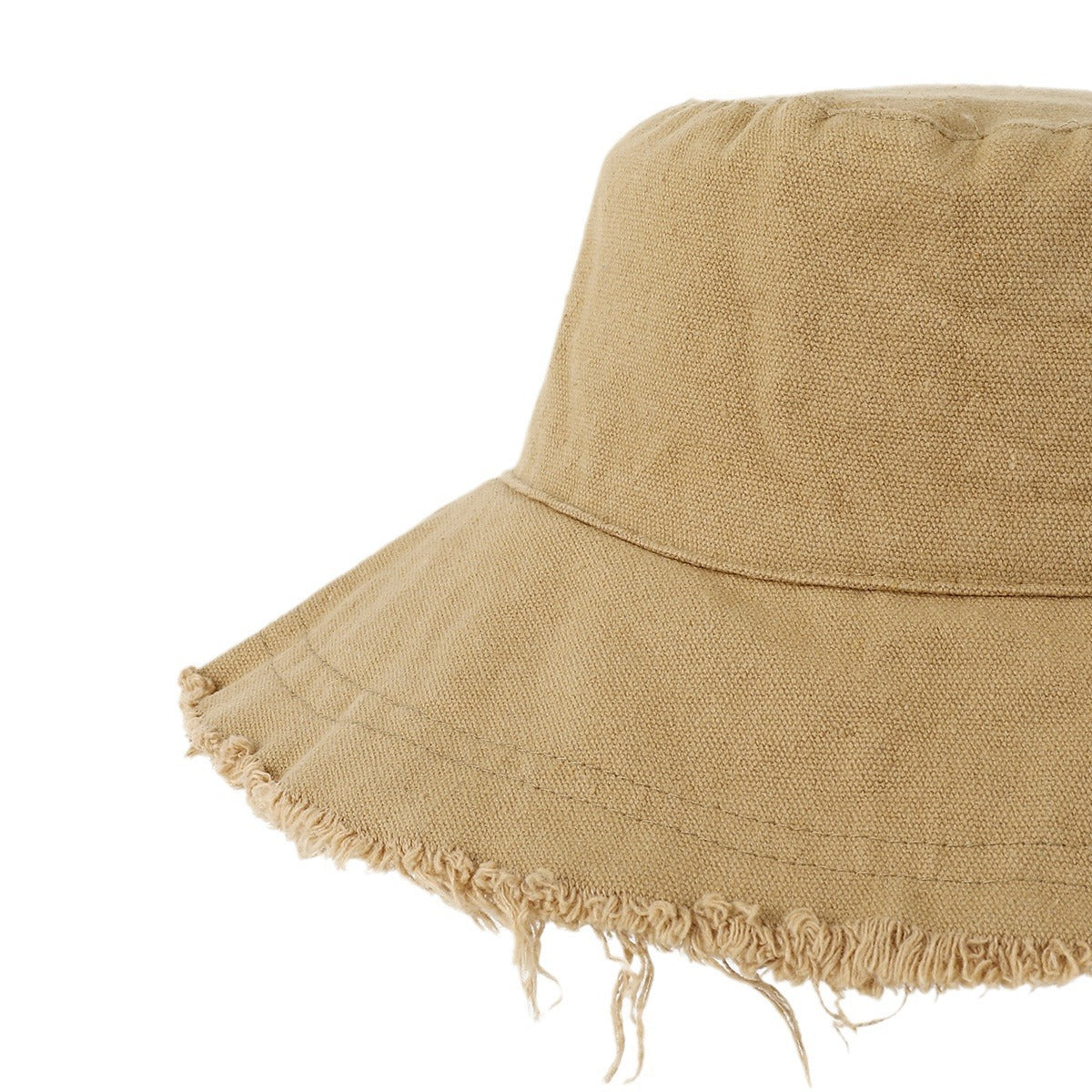 Wholesale Cotton Fur Trimmed Solid Color Fisherman Hats