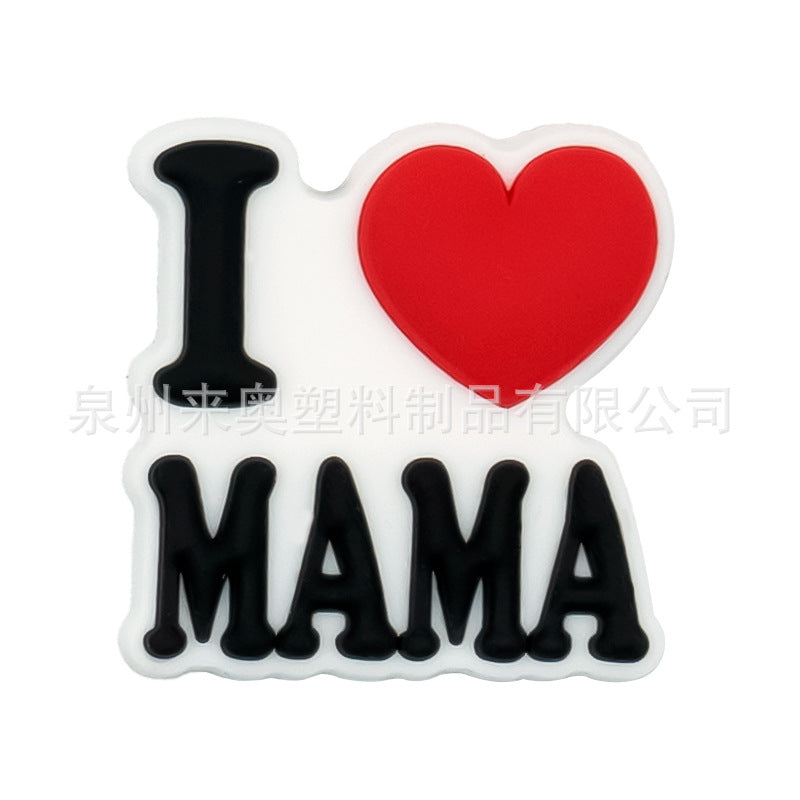 Wholesale 20pcs Parents'  Day straw hat accessories straw dust cover cartoon PVC soft glue straw clip straw cover