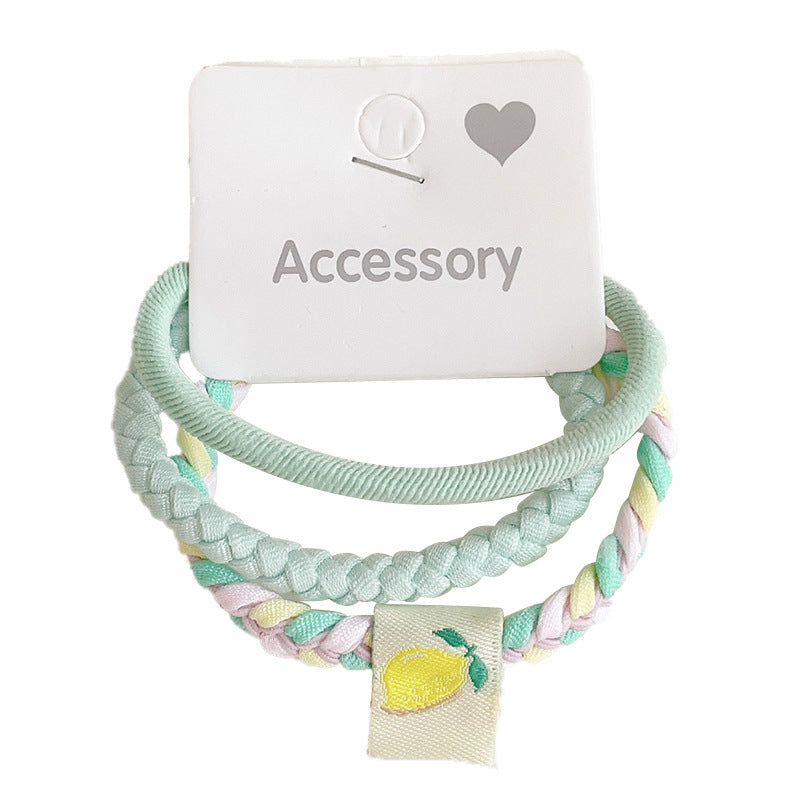 Wholesale Children's Elastic, Durable, and Non Damaging Headband with Ponytail and Rubber Hair Rope
