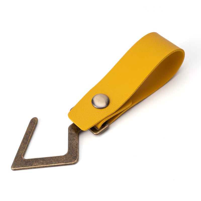 Wholesale Metal Hook Leather Keychain