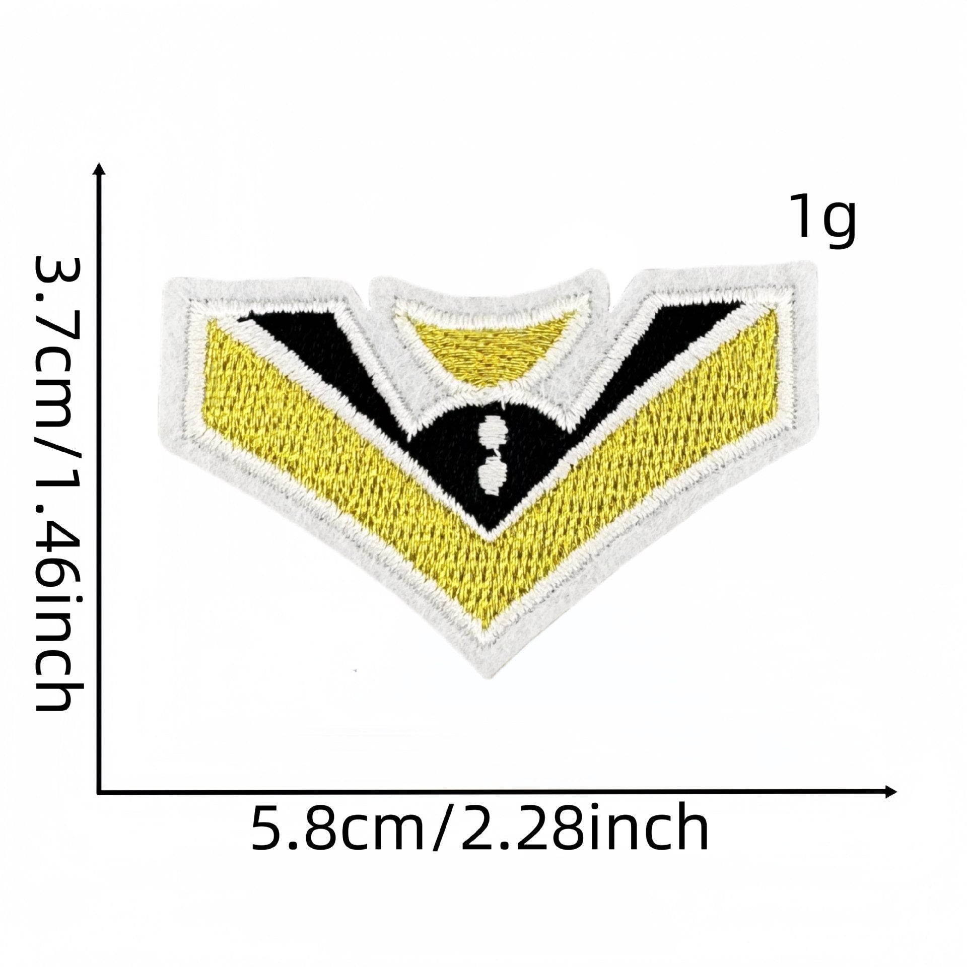 Wholesale Black gold graduation season embroidery patch clothing accessories ironing hot melt glue