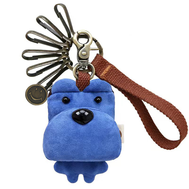 Wholesale Three Color Patch Cartoon Fabric Zero Wallet Keychain