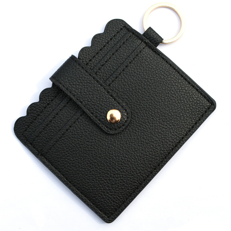 Wholesale PU Leather Leopard Purse Keychain