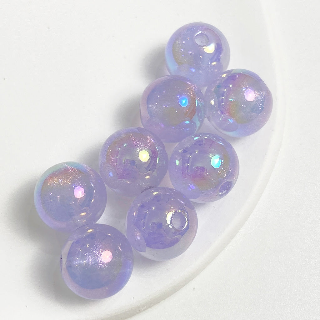 Al por mayor 10 piezas/paquete de 12 mm Mapei Luminus Light Flash Round Beads coloridos