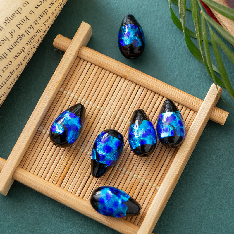 Cuentas de vidrio de gota de agua de 50 piezas al por mayor de 50 piezas