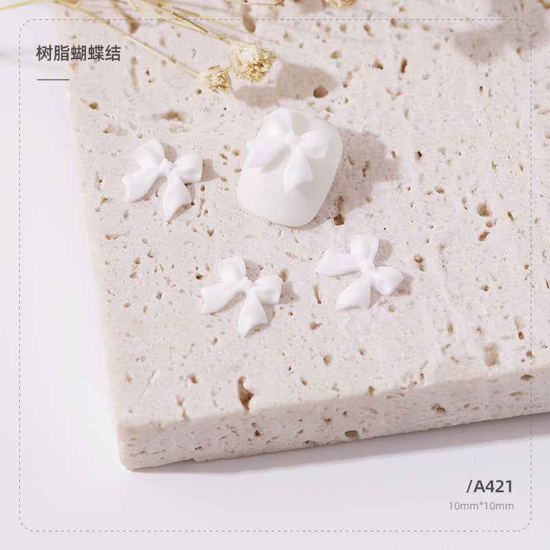 Wholesale Resin Three-dimensional Ribbon Cute Streamer Ribbon Nail Gadget