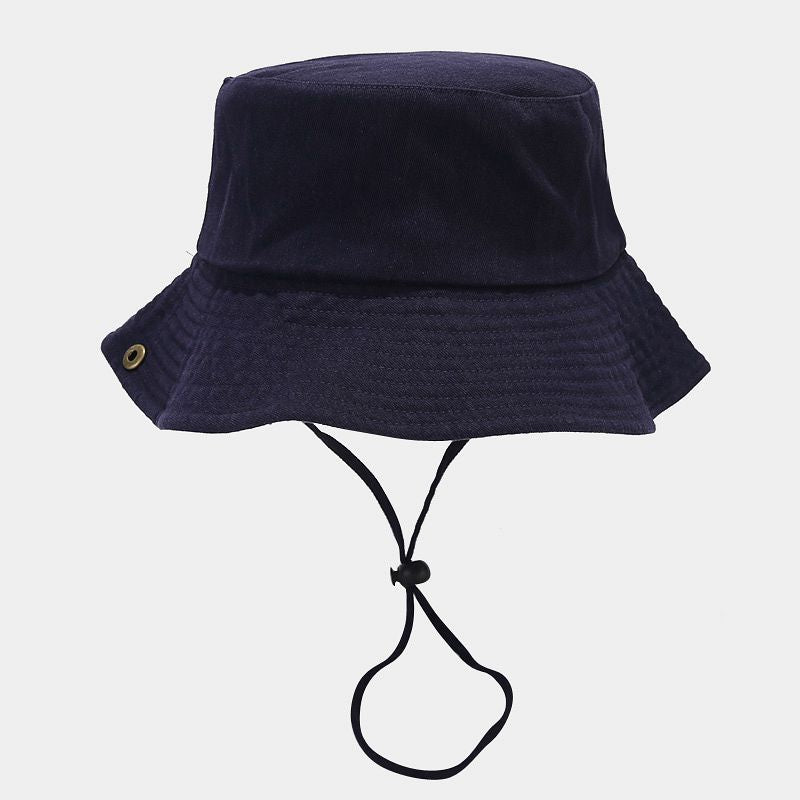 Wholesale  Patchwork Solid Color Wide-Brimmed Bucket Hat  Sun Hat