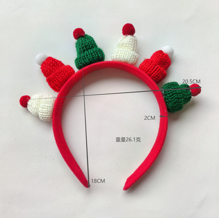 Wholesale Mini Red Green Santa Hat Headband