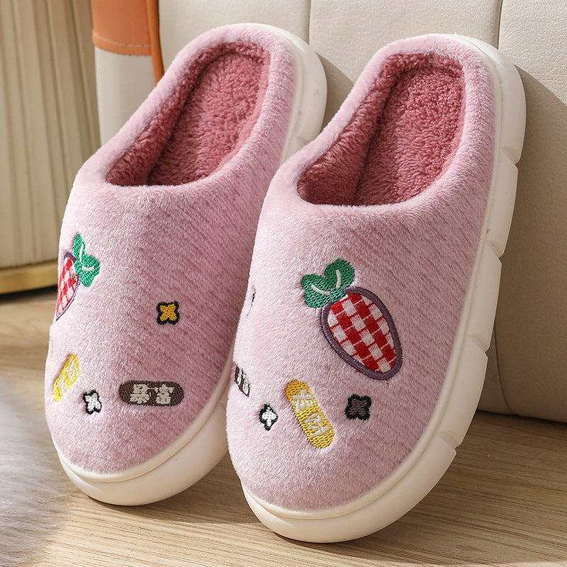 Wholesale Home Warm Non-slip Thick-soled Cotton Slippers