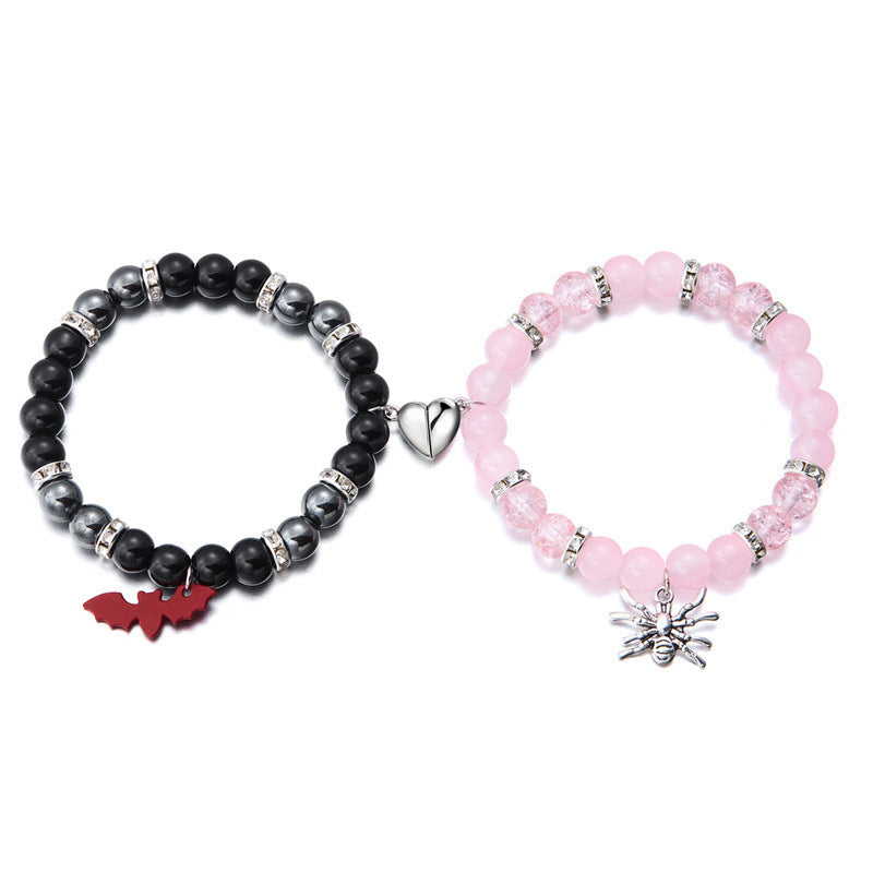 Wholesale  Bat Heart Magnetic Bracelet