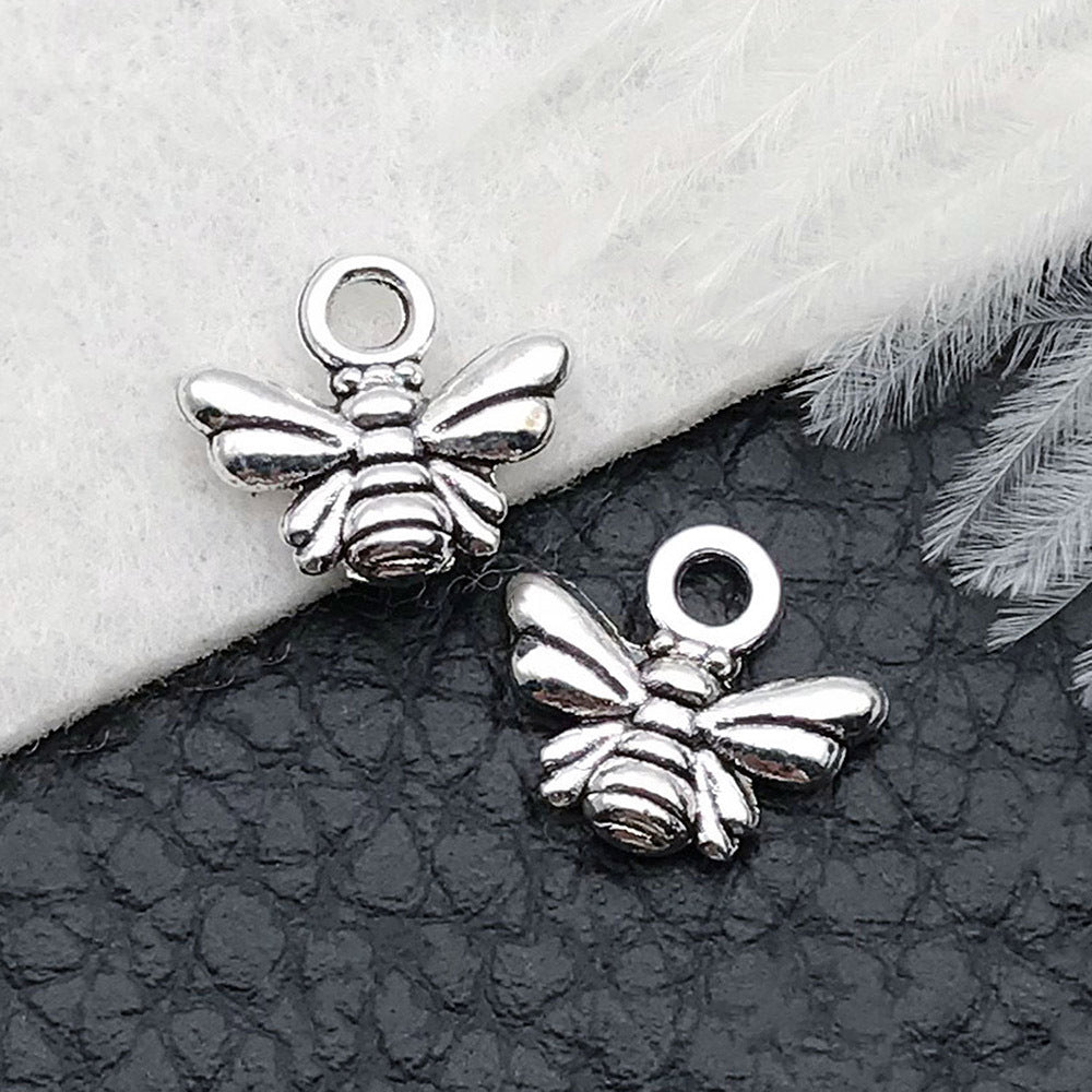 Wholesale Bee Chrysanthemum Honey Alloy DIY Necklace Bracelet Pendant