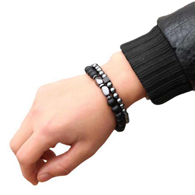 Wholesale Micro-paved Zirconia Dice Bracelet Set