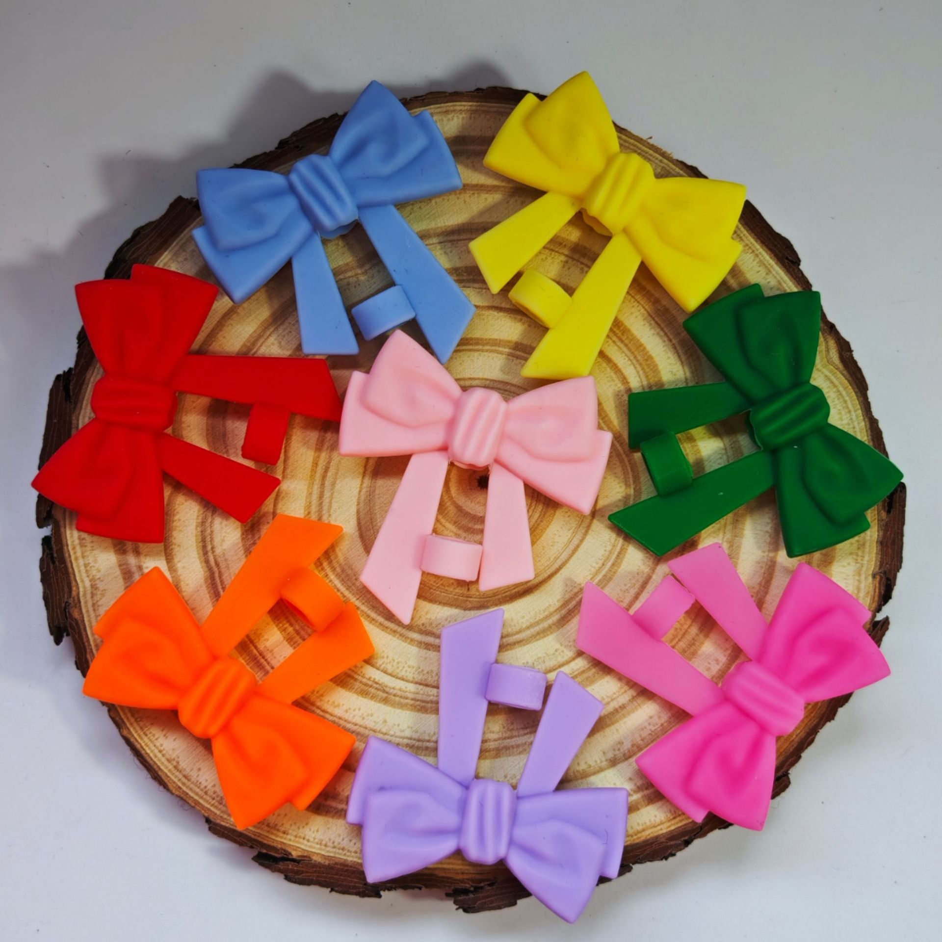 Wholesale 10pcs Food grade silicone straw cap bow 10mm straw dust plug