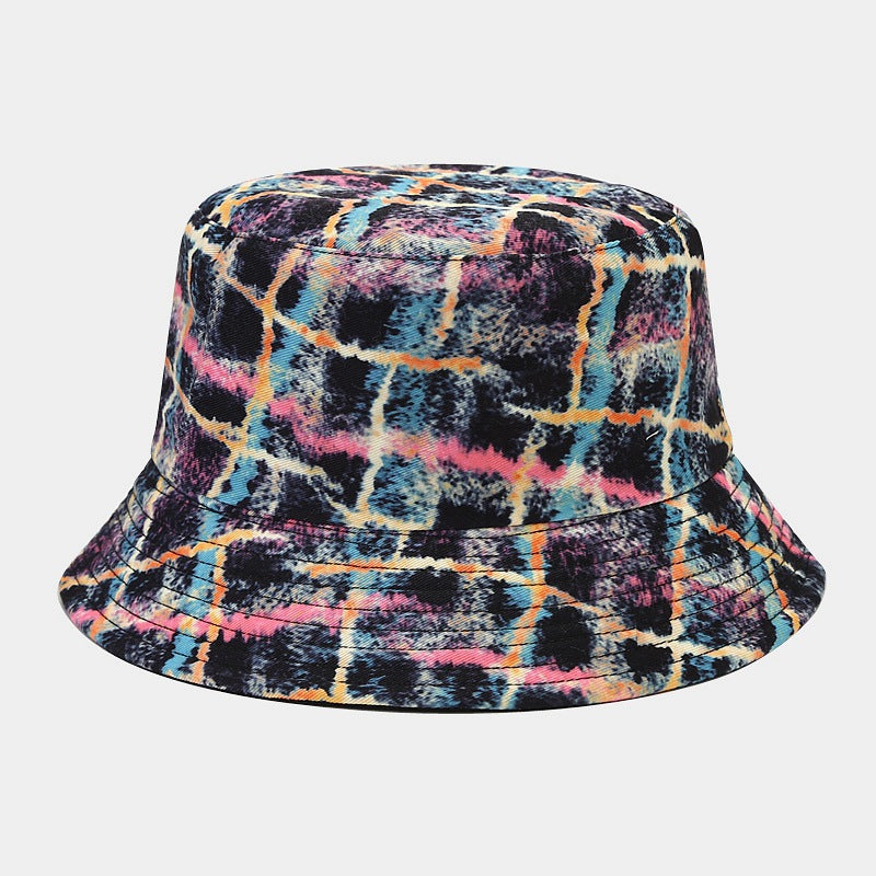 Wholesale Cotton Trendy Graffiti Check Bucket Hat