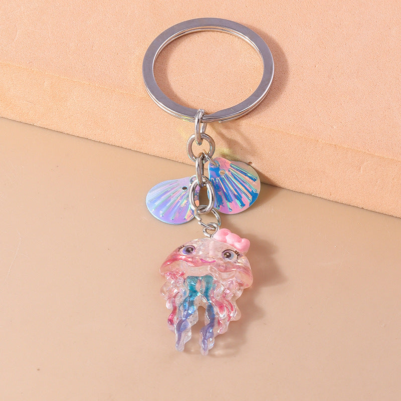 Wholesale Cartoon Mermaids Jellyfish Octopus Keychains