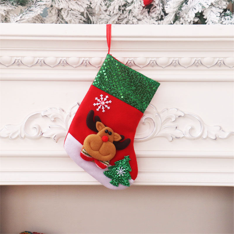 Wholesale 3D Old Man Christmas Stocking Decoration