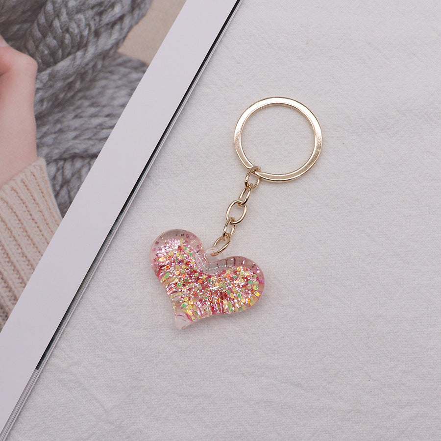 Wholesale Powder Acrylic Love Keychains