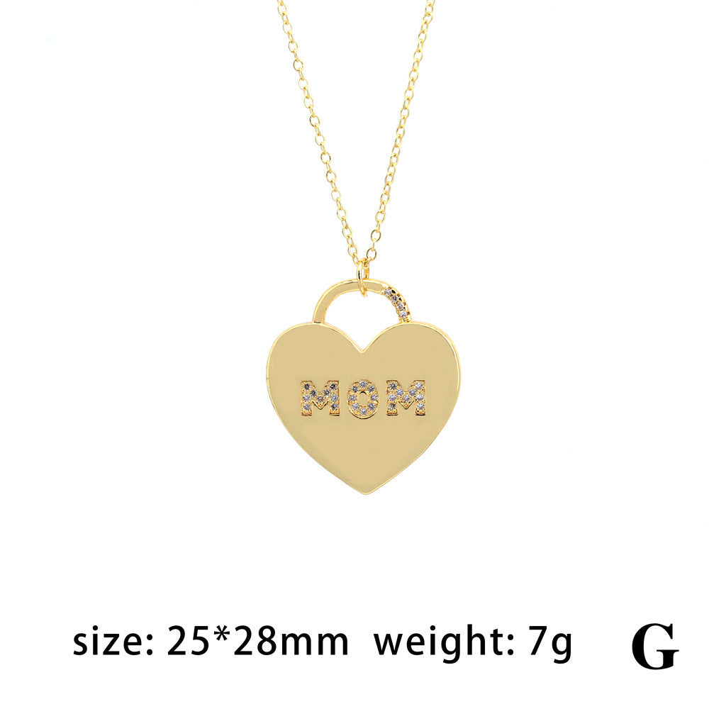 Collares de cobre de letra cardíaca al por mayor