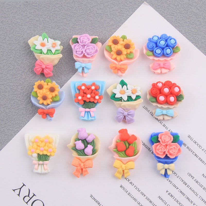 Wholesale Bouquet Resin Cream Glue Phone Case