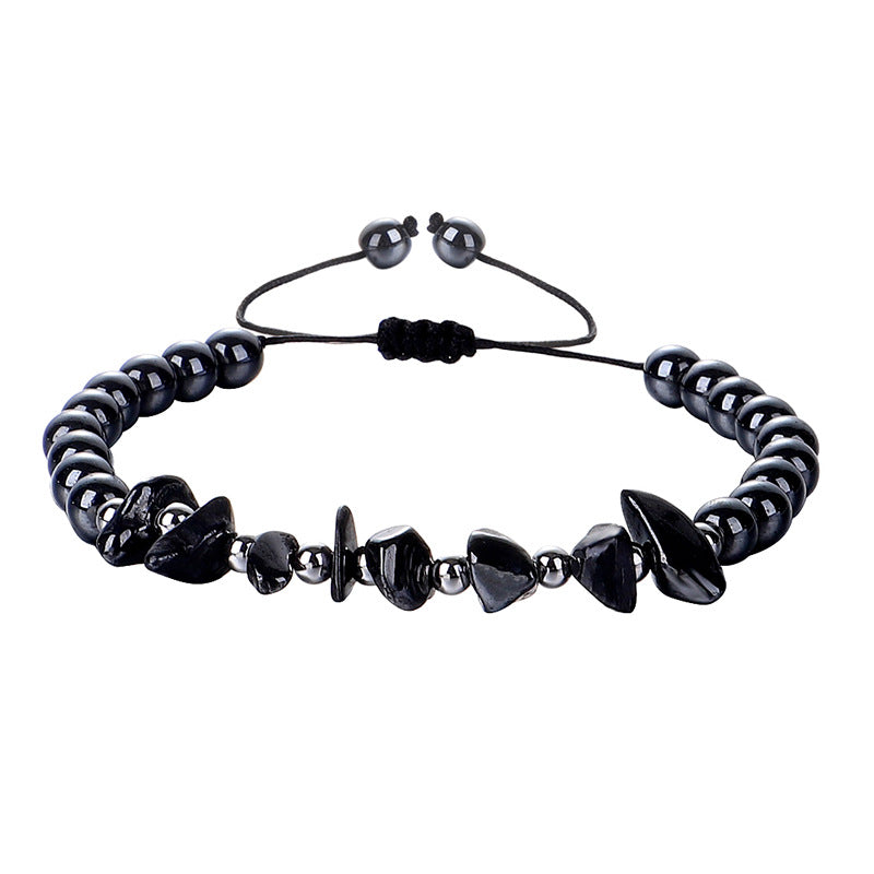 Wholesale Crushed Stone Amethyst Citrine Stone Round Beads Beads Bracelet