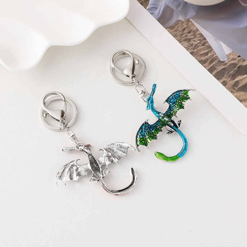 Wholesale Oil Dripping Dragon Shape Keychain