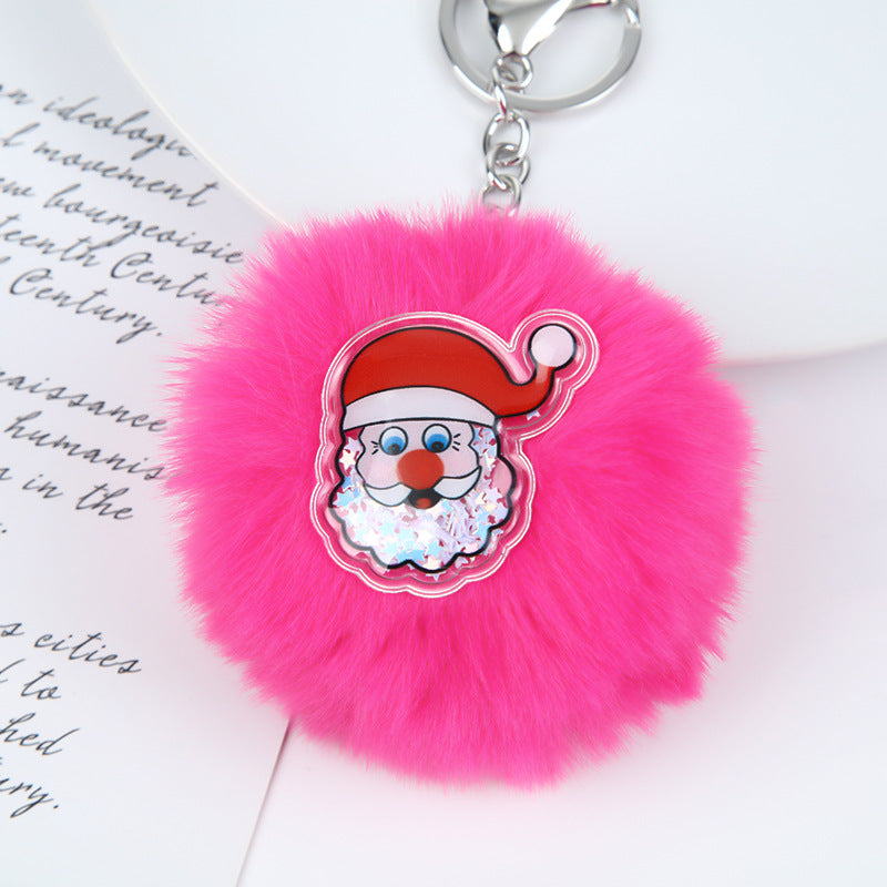 Wholesale Christmas Plush Pendant Keychain