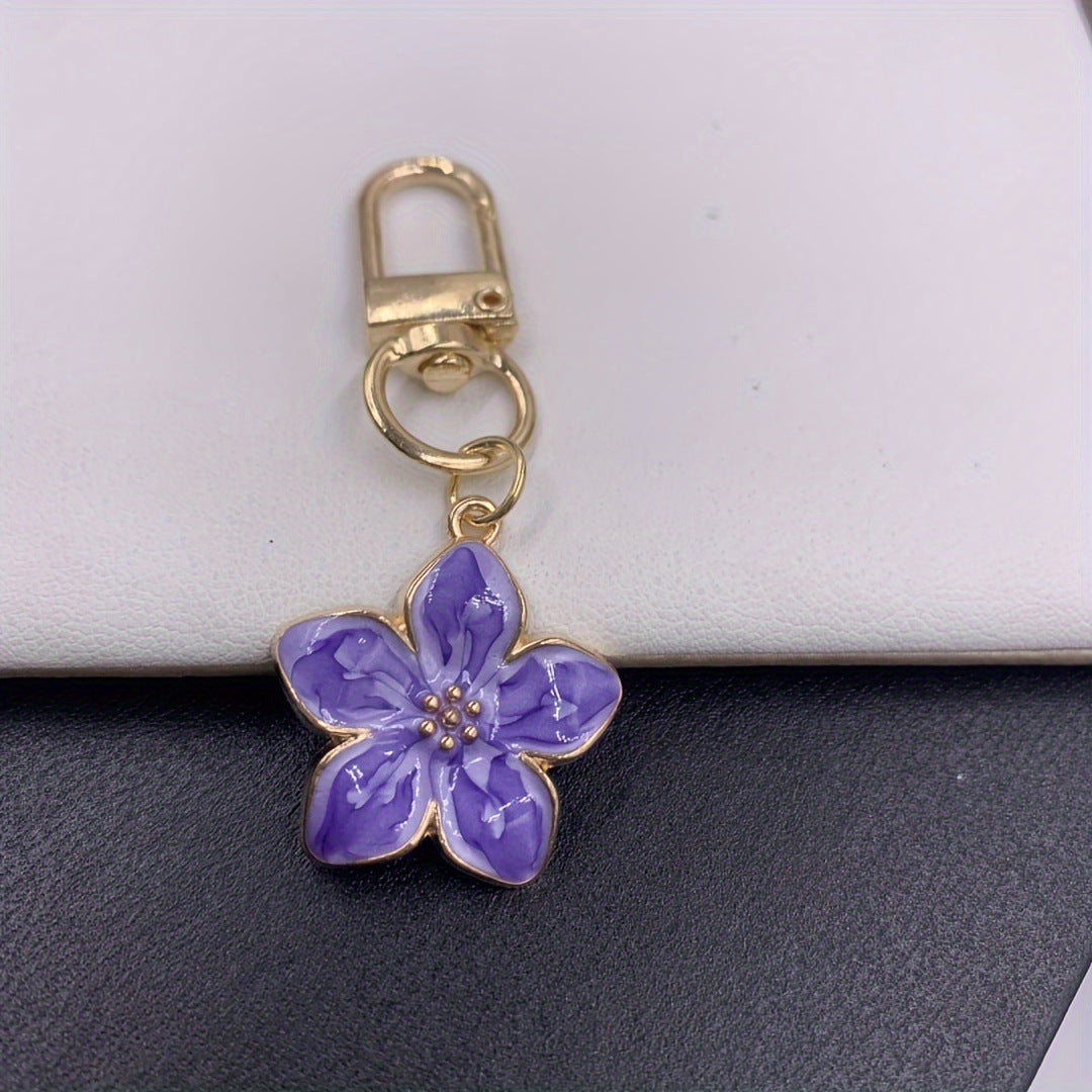 Wholesale  Korean Style Simple Cute Girl Pear Flower Pendant Keychain Bag Pendant Small Gift