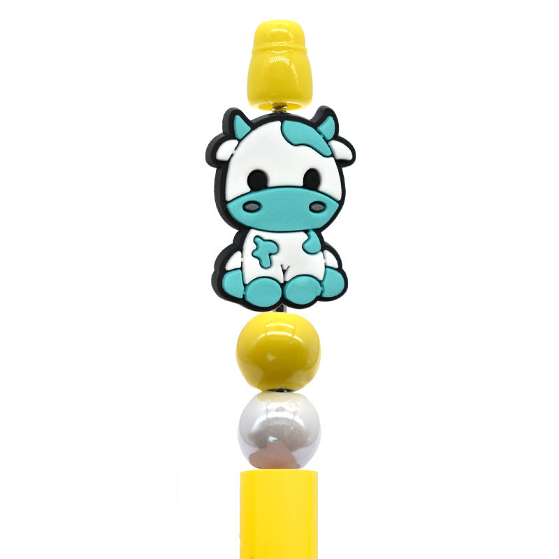 Wholesale Random100pcs/pack DIY Creative Cartoon Cow Pen Beads