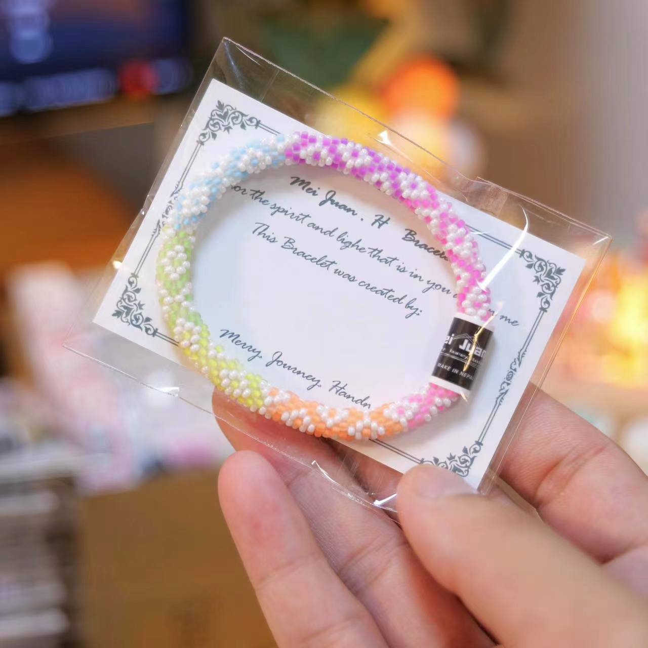 Wholesale Nepalese Hand-woven Japanese Essential Oil Diffuser Beaded Bracelet