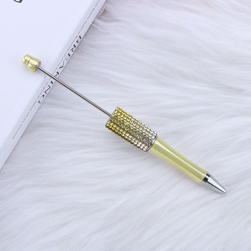 Wholesale 50pcs Diamond Diy Creative Plastic Cute Puzzle Beaded Round Beads Diamond Cute Pen