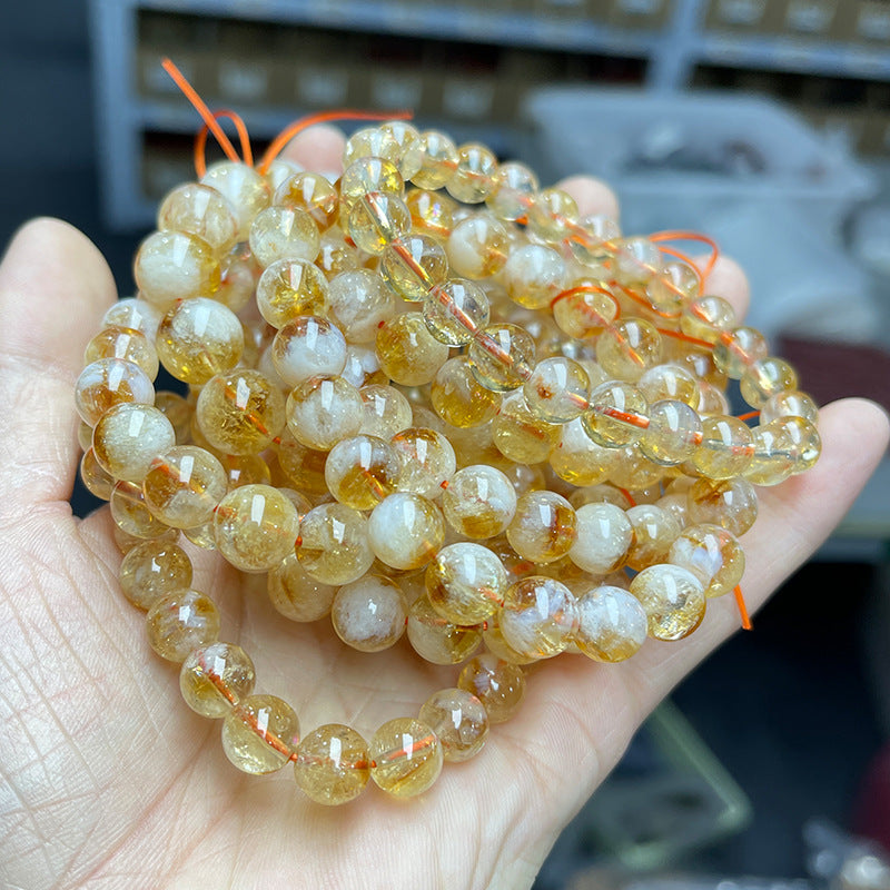 Wholesale Natural Snowflake Huangta Crystal Bracelet