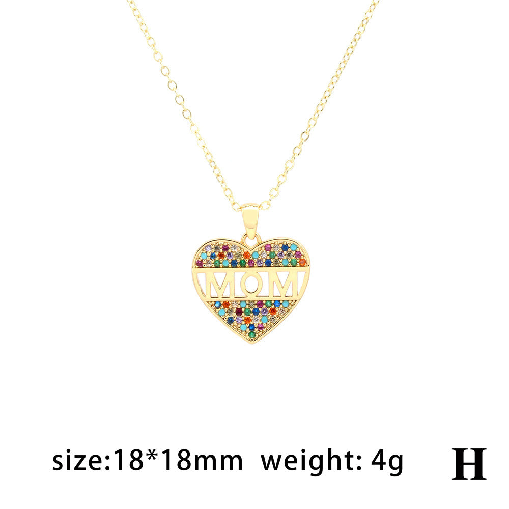 Collares de cobre de letra cardíaca al por mayor